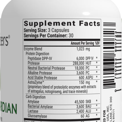 Gluten Guardian 3.0 – DPP-IV Enzyme for Gluten Digestion | 90 Capsules