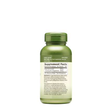 GNC Herbal Plus Grape Seed Extract 300mg – Vegetarian, 100 Servings