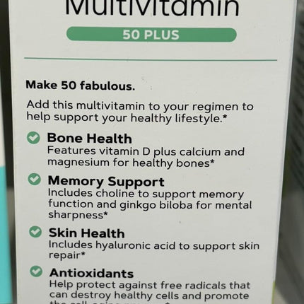 GNC Women's Multivitamin 50+ - Bone, Eye, Memory & Skin Health (60 Caplets)