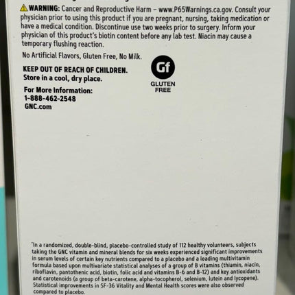 GNC Women's Multivitamin 50+ - Bone, Eye, Memory & Skin Health (60 Caplets)