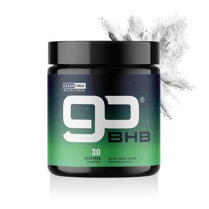 CleanForm goBHB Clean Energy Powder – Caffeine-Free Cellular Fuel with BHB