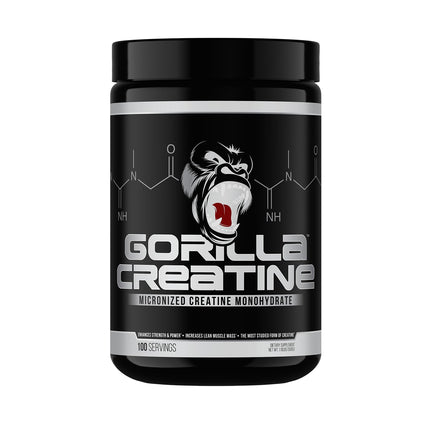 Gorilla Mind Creatine Monohydrate Micronized Powder – 5 g Serving, 100 Servings, Made in USA