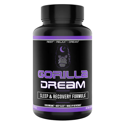 Gorilla Mind Dream Sleep Supplement (120 Capsules) - Nootropic Sleep & Recovery