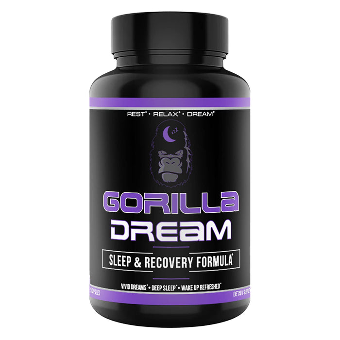 Gorilla Mind Dream Sleep Supplement (120 Capsules) - Nootropic Sleep & Recovery