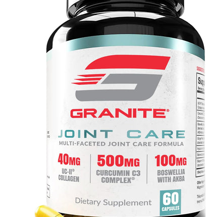 Granite Joint Care: UC-II Collagen + Turmeric Curcumin C3 + Boswellia – All-in-One Joint Support (60ct)