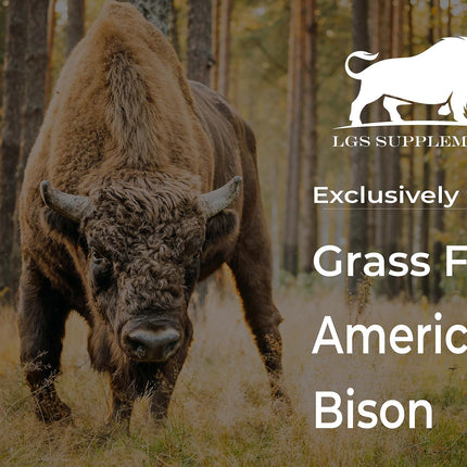 Grass Fed Bison Organ Supplement – Liver, Heart & Kidney | Non-GMO | 180 Capsules