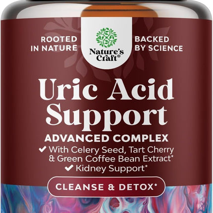 Green Coffee Bean Extract for Uric Acid Cleanse & Detox - Green Coffee Beans with Turmeric, Tart Cherry & Celery Seed for Adults - Daily Uric Acid Flush for Joints Support & Kidney Cleanser – 120 Ct