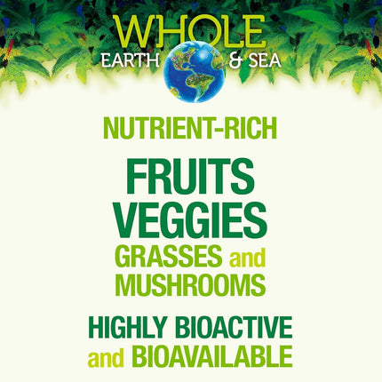 Natural Factors Whole Earth & Sea Organic Fermented Greens — Vegan, Unflavored, 13.8 oz