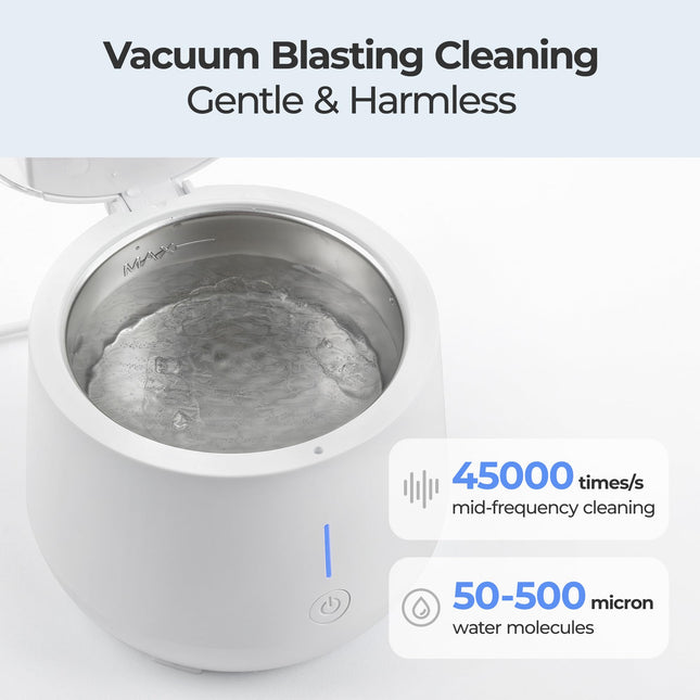 Guntsous Ultrasonic Retainer Cleaner Machine – 45kHz Medium Frequency + 3 LED Lights