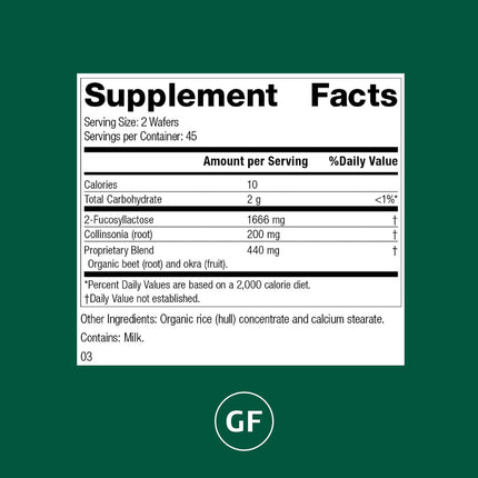 GI Stability – Gut Microbiome Health Prebiotic Supplement | Standard Process | 90 Wafers (45 Servings)