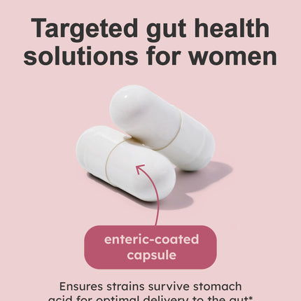 GutRx Women's Probiotic – 28B CFU with Cranberry & D-Mannose | Vegan