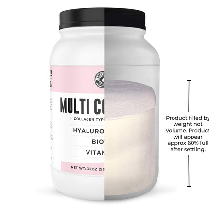 Left Coast Performance Multi Collagen Powder 2lb with Biotin, Hyaluronic Acid & Vitamin C