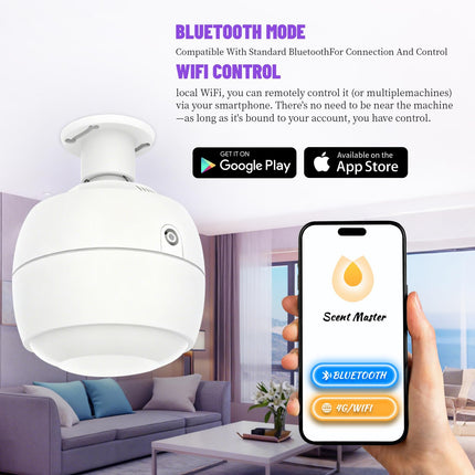 HAONINYUE Ceiling-Mounted 3500 Sq Ft Smart Scent Machine – Whole-House Aroma Diffuser