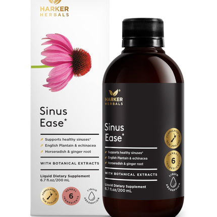Harker Herbals Sinus Ease Syrup | Herbal Nasal Care for Clear Breathing | 6.7 fl oz