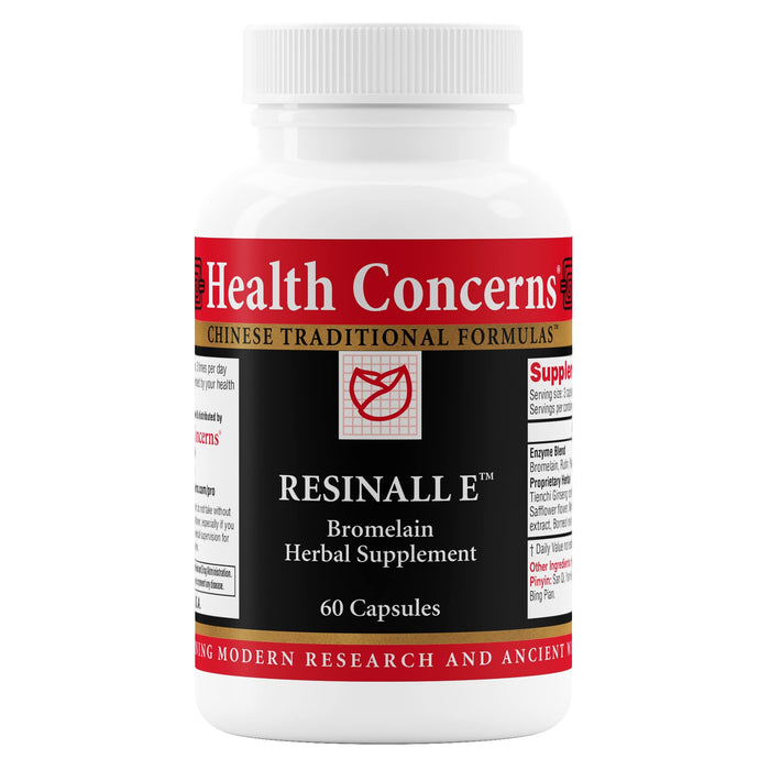 Health Concerns Resinall E Bromelain & Herbal Injury Recovery - 60 Capsules