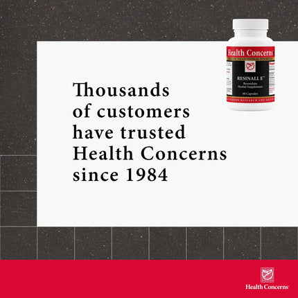 Health Concerns Resinall E Bromelain & Herbal Injury Recovery - 60 Capsules