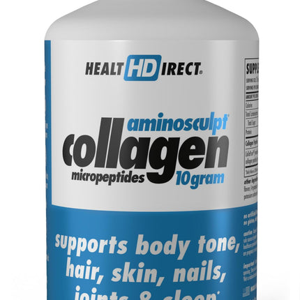 HEALTH DIRECT – AminoSculpt Liquid Collagen Micropeptides – 28 FL Oz – 28 Servings – 10 Grams of Premium Medical-Grade Liquid Collagen for Women – Orange Cream