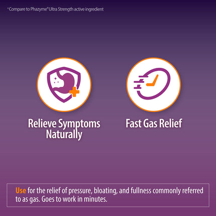 HealthA2Z Gas Relief Simethicone 180mg – 300 Count | Fast Gas Relief & Digestive Comfort