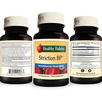 Healthy Habits StrictionBP Bottle – 120 Veg Capsules