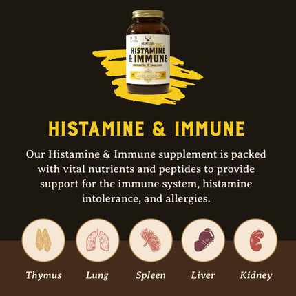 Heart & Soil Histamine & Immune Support – 3000mg DAO Enzyme (180 Capsules)