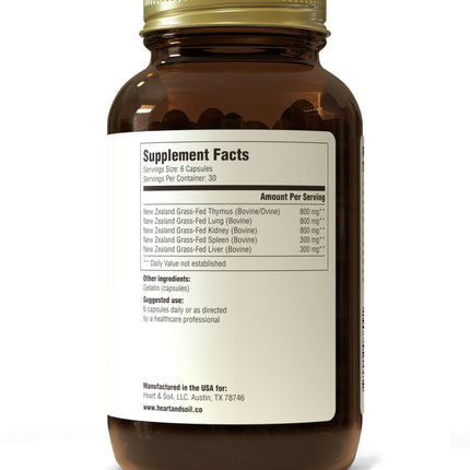 Heart & Soil Histamine & Immune Support – 3000mg DAO Enzyme (180 Capsules)