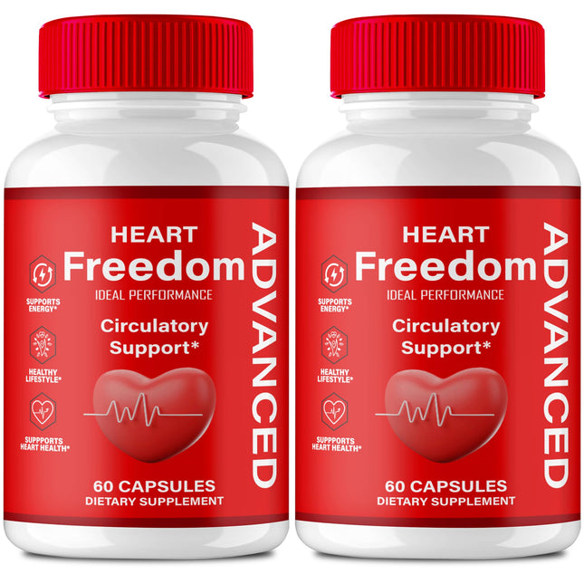 Heart Freedom Capsules – Official HeartFreedom Pills for Energy & Circulation (2 Pack)