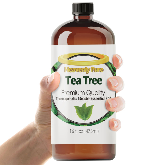 Heavenly Pure Tea Tree Essential Oil 16 oz – Pure Therapeutic Grade for Laundry, Home & Health – Bulk Aromatherapy Oil