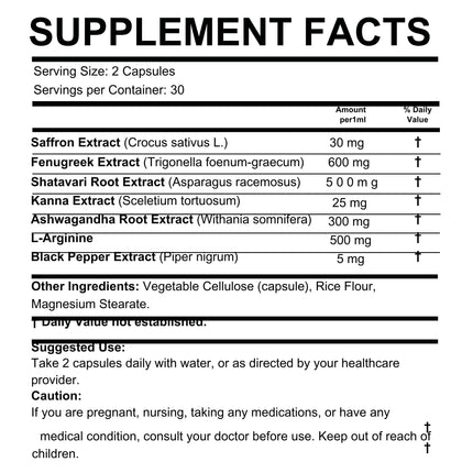 Her Spark Menopausal Libido & Mood Support - Female Hormone Balance & Desire Booster with Ashwagandha Fenugreek & Shetavari - Hormone-Free, Vegan Menopause Supplement