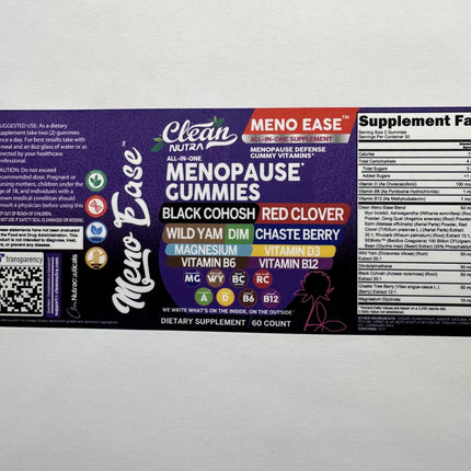 Clean Nutraceuticals Menopause Gummies for Women – Hormone Balance & Night Sweat Support