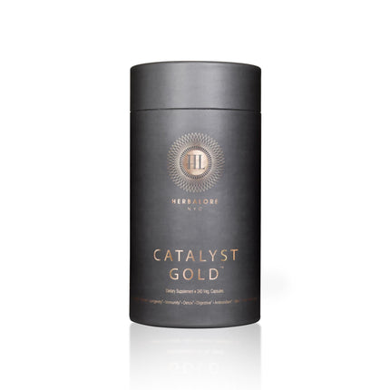 Herbalore Catalyst Gold – Natural Superfood for Immunity, Digestion, Hair & Skin (240 Capsules)