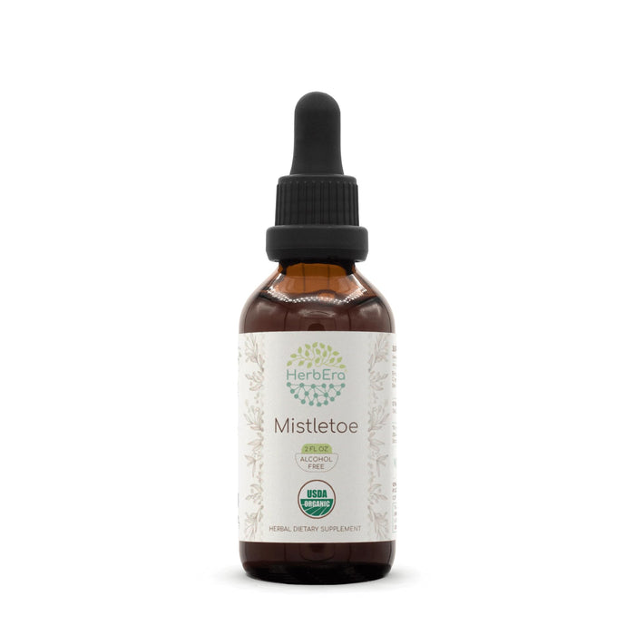 HerbEra Mistletoe B60 USDA Organic Tincture - Alcohol-Free, High-Potency Drops (2 oz)