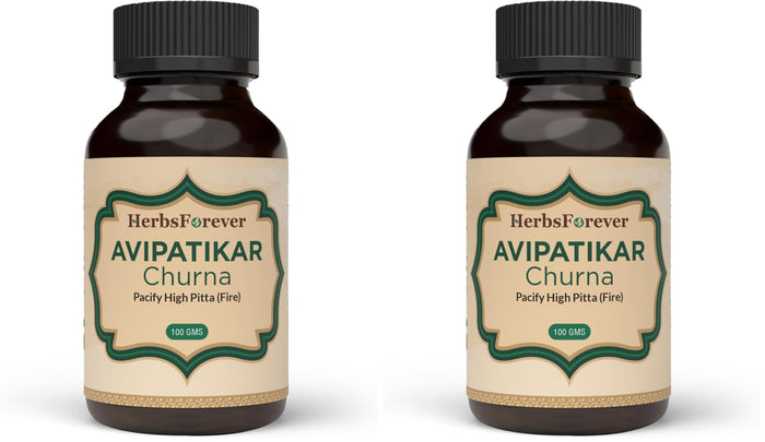 Herbsforever Avipatikar Churna | Ayurvedic Digestive Support | Non-GMO & Vegan | 100 GMS (Pack of 2)