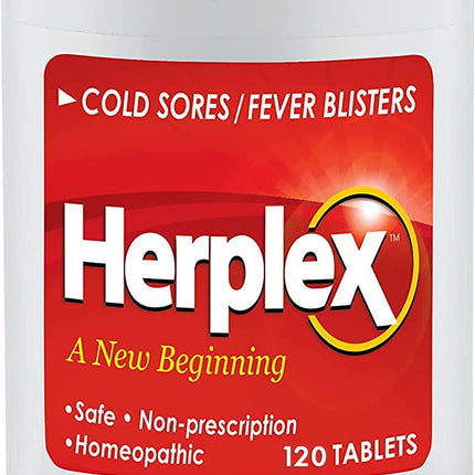 Herplex Premium Tablets | OTC Cold Sore Relief, Homeopathic Formula – 120 Tablets