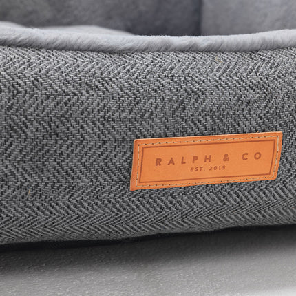 THE BALMORAL | LUXURY HERRINGBONE BOLSTER DOG BED