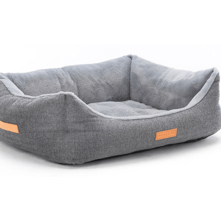 THE BALMORAL | LUXURY HERRINGBONE BOLSTER DOG BED