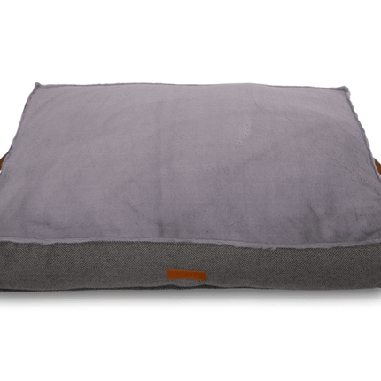 THE BALMORAL | LUXURY HERRINGBONE FLAT PILLOW DOG BED