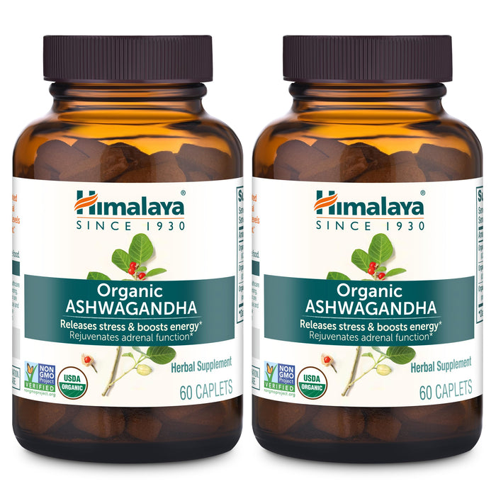 Himalaya Organic Ashwagandha Root – 120 Day Supply | Stress Relief & Energy Support