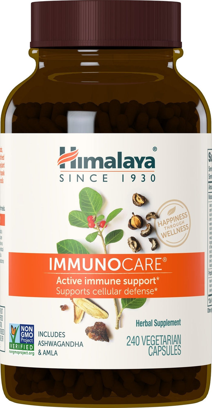 Himalaya ImmunoCare 60 Day Supply – Herbal Immune Support (Ashwagandha & Amla) | Vegan