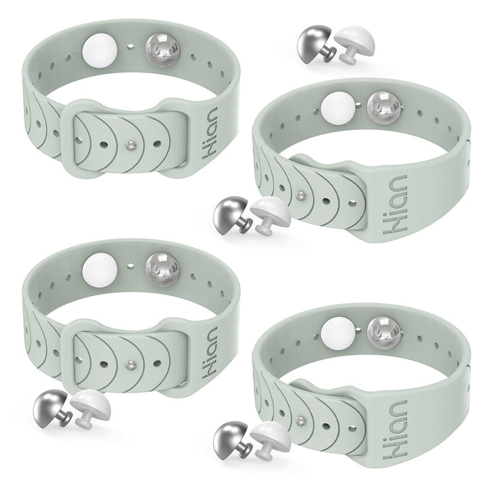 Hion Motion Sickness Bracelets – Acupressure Nausea Bands (2 Pairs)