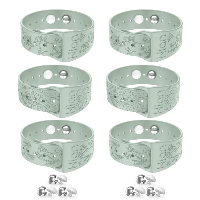 Hion Motion Sickness Bracelets – 3-Pair Sea Sickness Wristbands (Beryl) for Nausea Relief