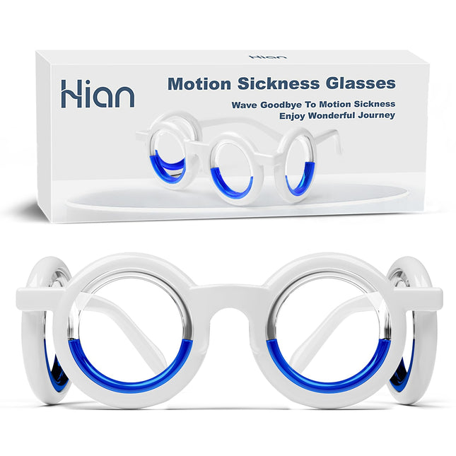 Hion Motion Sickness Glasses — Ultra-Light, Lens-Free Relief for Cars, Seas & Air Travel