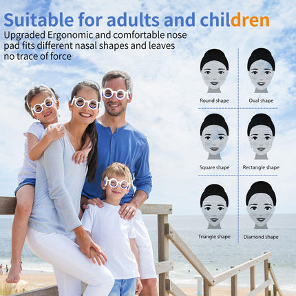 Hion Motion Sickness Glasses – Car, Boat, and Flight Sickness Relief (Red Box)