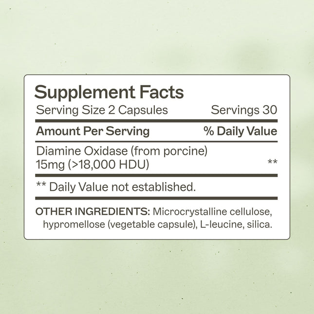 Amy Myers MD Histazyme DAO Enzyme Supplement – Digestive Support for Histamine Sensitivity, 60 Capsules