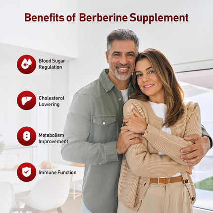 HiWell Berberine with Ceylon Cinnamon | Blood Sugar & Cholesterol Support | Gluten-Free, Non-GMO & Vegan | 60 Capsules