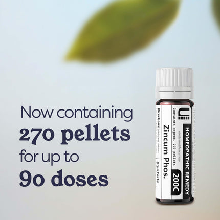 Zincum Phosphoricum 200C Homeopathic Remedy, 270 Pellets - Urenus