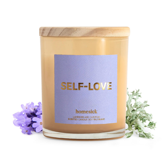 Homesick Self Love Starter Candle – Eucalyptus & Lavender, 7.5 oz Soy Wax