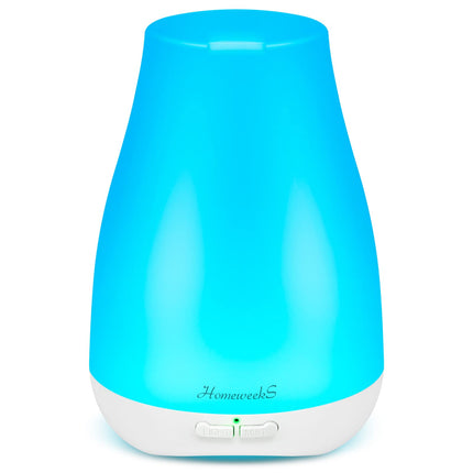 Homeweeks 100ml Colorful Essential Oil Diffuser | Adjustable Mist & Auto Off