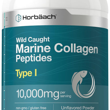 Horbäach Marine Collagen Powder 2.2 lbs – Unflavored, Hydrolyzed Peptides, Keto & Paleo