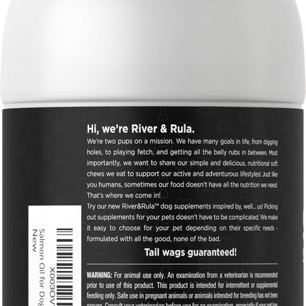 Horbaach Norwegian Salmon Oil for Dogs (64oz) - Supports Healthy Skin & Coat - Omega-3 EPA & DHA - Non-GMO, Gluten Free