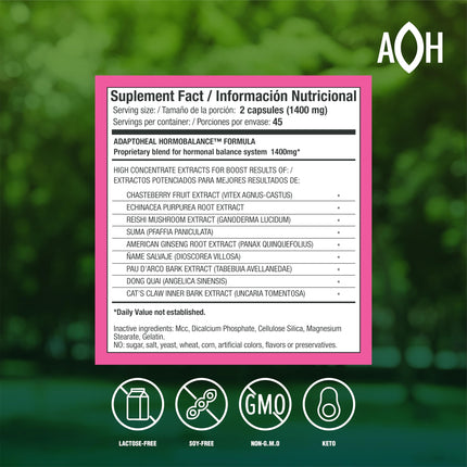 Hormone Balance for Women | Menopause & PMS Support | 90 Vegan Capsules